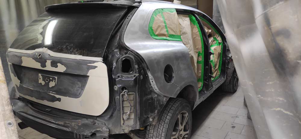 Защита пленкой от попадания краски