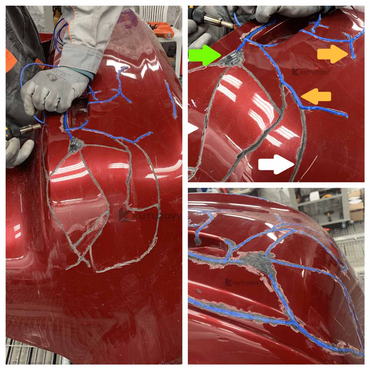 Сколы на пластиковых деталях автомобилей