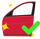 Полировка поврежденной детали полностью