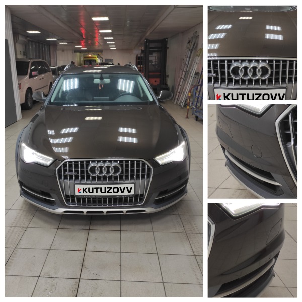 Облезший лак на капоте и переднем бампере Audi a6 Облезший лак на капоте и переднем бампере Audi a6