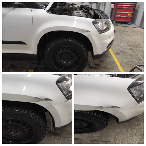 Skoda Yeti — ремонт переднего правого (пассажирского) крыла