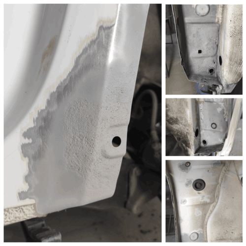 Зачистка задняя арка