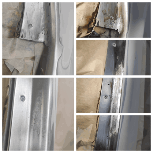 Лобовое лужение стойки