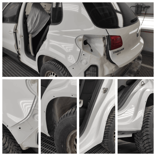 Покраска левое крыло