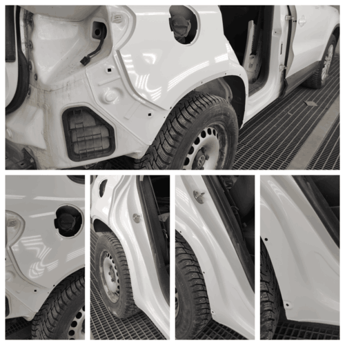 Покраска правое крыло