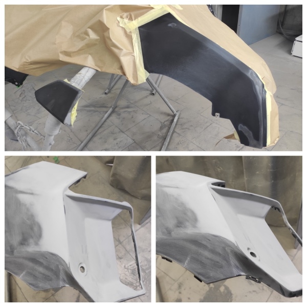 Шлифование бампера